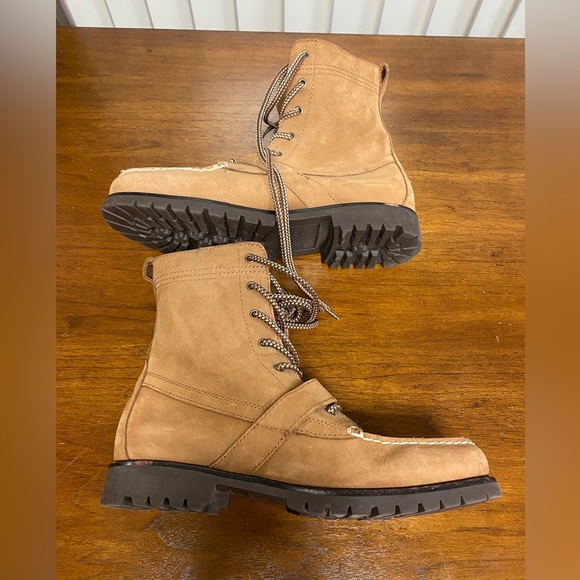 Mens Polo Ralph Lauren Ranger Brown Lace Up Boots! Size 9D